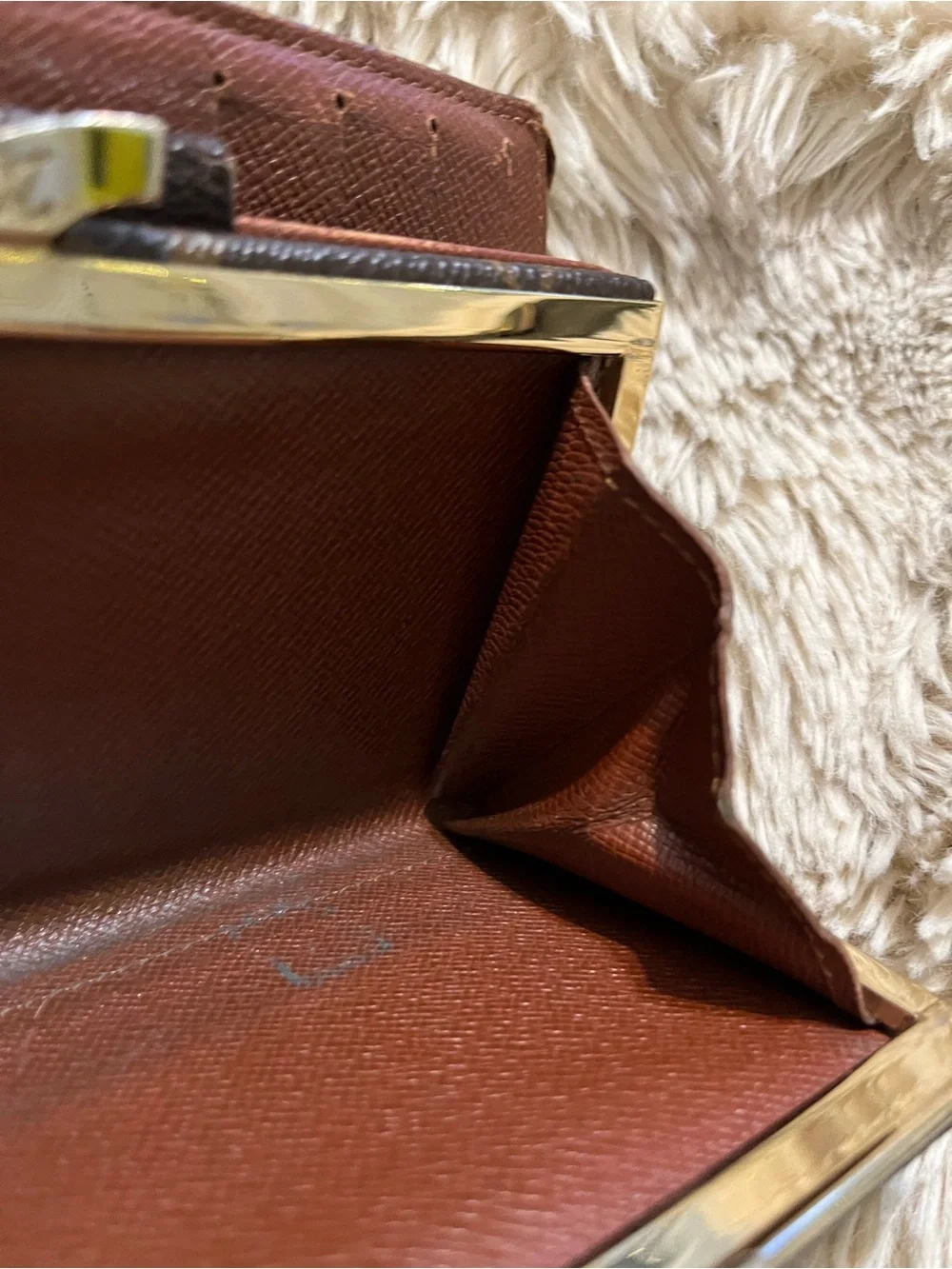 Fixer Louis Vuitton Monogram Canvas Snap Agenda in Dark Brown and Gold